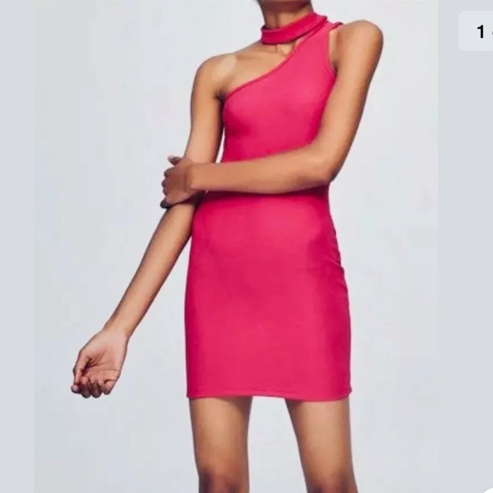 NWT Pull&Bear Hot Pink, Choker Dress
